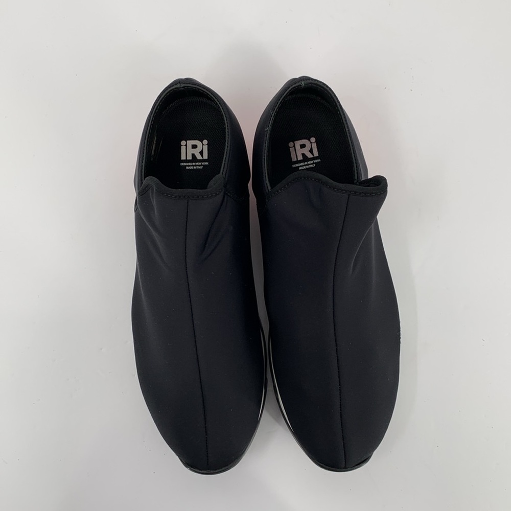 IRI NYC Wes Neoprene slip-on sneaker shoe black red heel comic new 40.5 10 10.5 - Picture 4 of 7